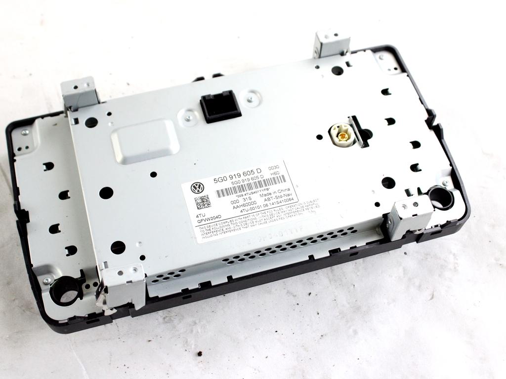 5G0919605D DISPLAY SISTEMA DI NAVIGAZIONE SATELLITARE VOLKSWAGEN GOLF 7 1.6 D 81KW 6M 5P (2014) RICAMBIO USATO