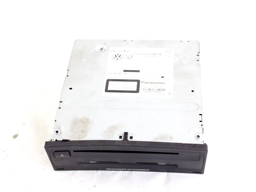 5G0035846A CENTRALINA MULTIMEDIALE SISTEMA DI NAVIGAZIONE SATELLITARE VOLKSWAGEN GOLF 7 1.6 D 81KW 6M 5P (2014) RICAMBIO USATO