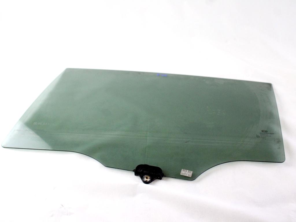 834113U010A VETRO SCENDENTE PORTA POSTERIORE SINISTRA KIA SPORTAGE 1.7 D 85KW 6M 5P (2013) RICAMBIO USATO 