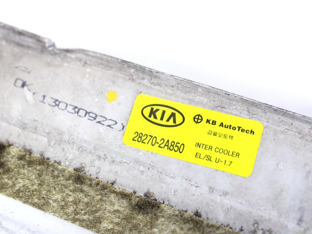 28270-2A850 RADIATORE INTERCOOLER SCAMBIATORE ARIA/ARIA KIA SPORTAGE 1.7 D 85KW 6M 5P (2013) RICAMBIO USATO