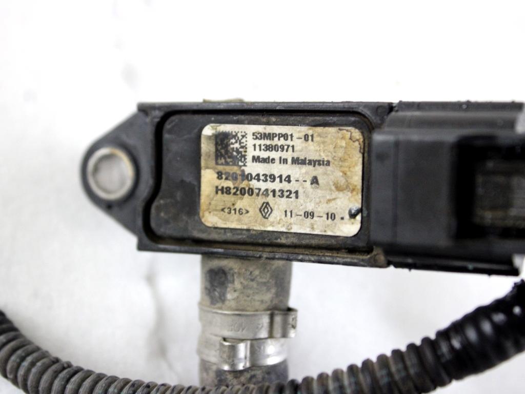 8201043914 SENSORE DI PRESSIONE GAS DI SCARICO RENAULT MEGANE SW 1.5 D 81KW 6M 5P (2012) RICAMBIO USATO 