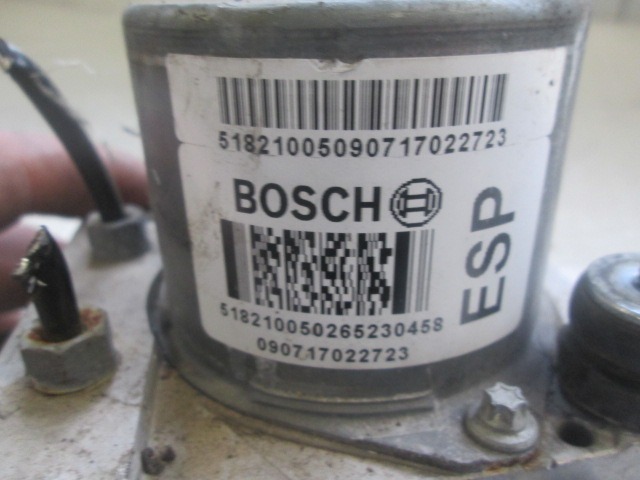 ABS AGREGAT S PUMPO OEM N. 65951102 ORIGINAL REZERVNI DEL FIAT BRAVO 198 (02/2007 - 2010) BENZINA/GPL LETNIK 2009