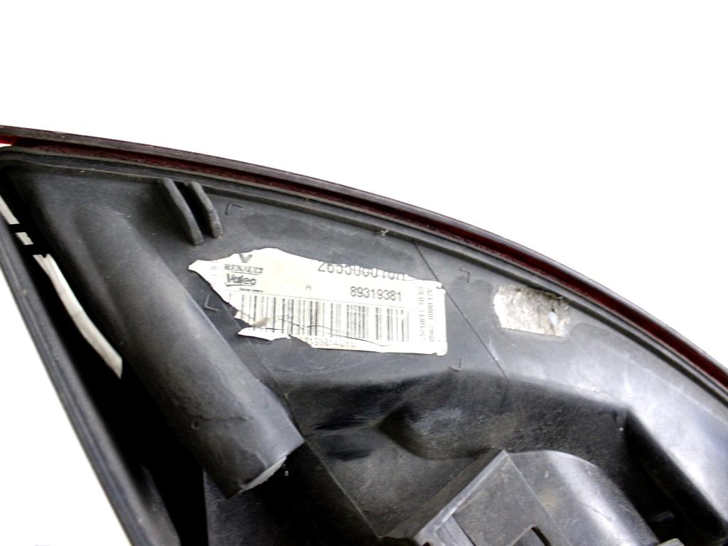 265500010R FARO FANALE POSTERIORE DESTRO PARTE ESTERNA RENAULT MEGANE SW 1.5 D 81KW 6M 5P (2012) RICAMBIO USATO 