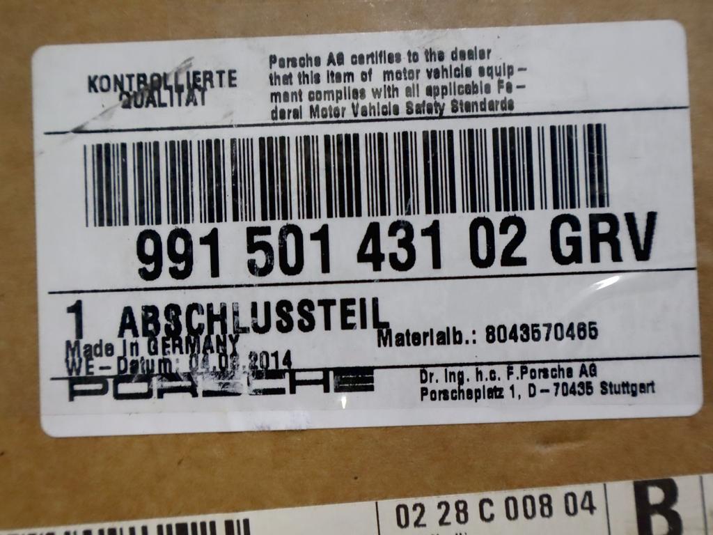 99150153102 LAMIERATO INTERNO SUPERIORE RIVESTIMENTO PARAURTI ANTERIORE PORSCHE 911 991 GT3 (2015) RICAMBIO USATO