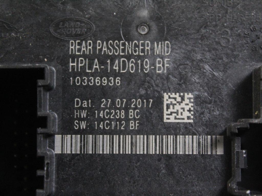 HPLA-14D619-BF CENTRALINA PORTA POSTERIORE DESTRA JAGUAR F-PACE X761 2.0 D 4X4 132KW 6M 5P (2017) RICAMBIO USATO