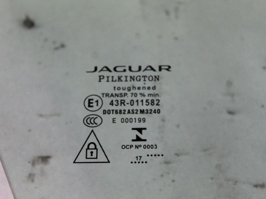 T4A1192 VETRO SCENDENTE PORTA ANTERIORE DESTRA JAGUAR F-PACE X761 2.0 D 4X4 132KW 6M 5P (2017) RICAMBIO USATO