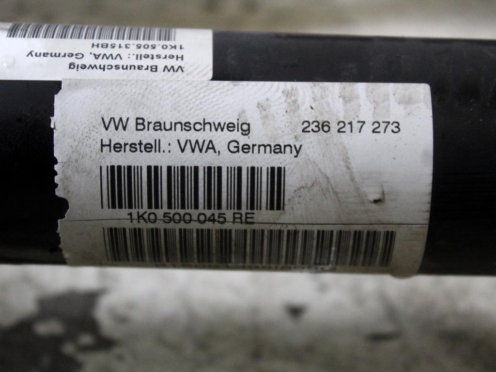 1K0505315BH PONTE ASSALE POSTERIORE VOLKSWAGEN GOLF PLUS 1.4 B 90KW 6M 5P (2009) RICAMBIO USATO CON MOZZI E FUSELLI 1K0500045RE