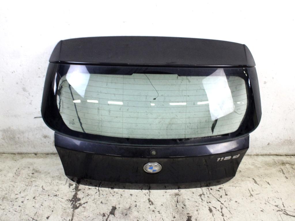 41627133898 PORTELLONE COFANO POSTERIORE BAULE BMW SERIE 1 118 D E87 2.0 D 90KW 6M 5P (2004) RICAMBIO USATO CON LUNOTTO TERMICO