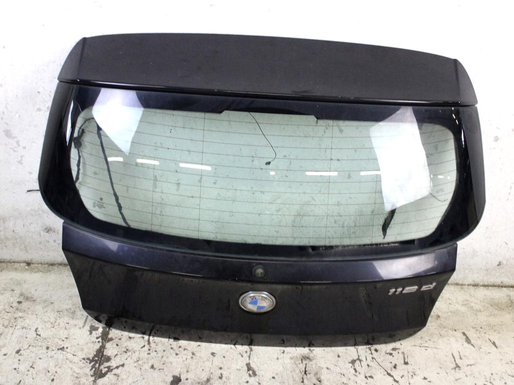 41627133898 PORTELLONE COFANO POSTERIORE BAULE BMW SERIE 1 118 D E87 2.0 D 90KW 6M 5P (2004) RICAMBIO USATO CON LUNOTTO TERMICO