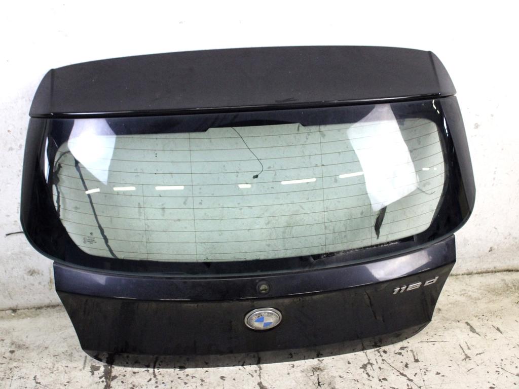 41627133898 PORTELLONE COFANO POSTERIORE BAULE BMW SERIE 1 118 D E87 2.0 D 90KW 6M 5P (2004) RICAMBIO USATO CON LUNOTTO TERMICO