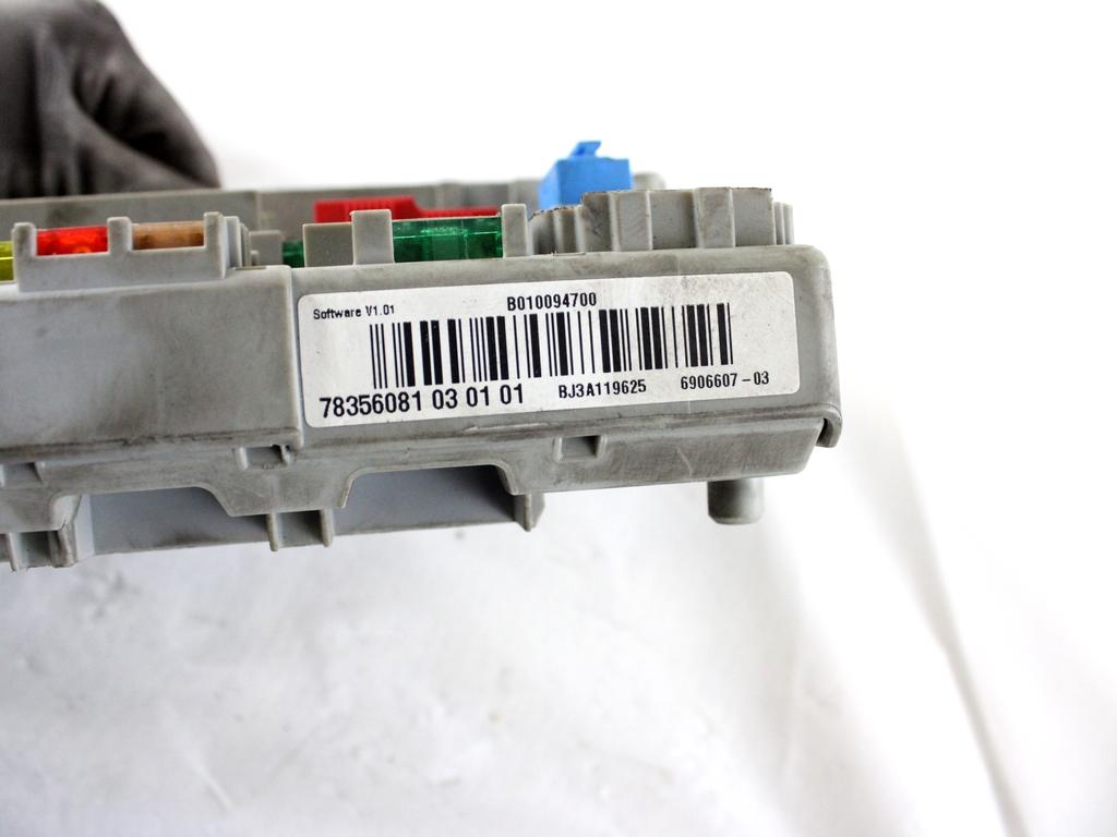 6906607 CENTRALINA FUSIBILIERA SCATOLA FUSIBILI RELÈ BMW SERIE 1 118 D E87 2.0 D 90KW 6M 5P (2004) RICAMBIO USATO