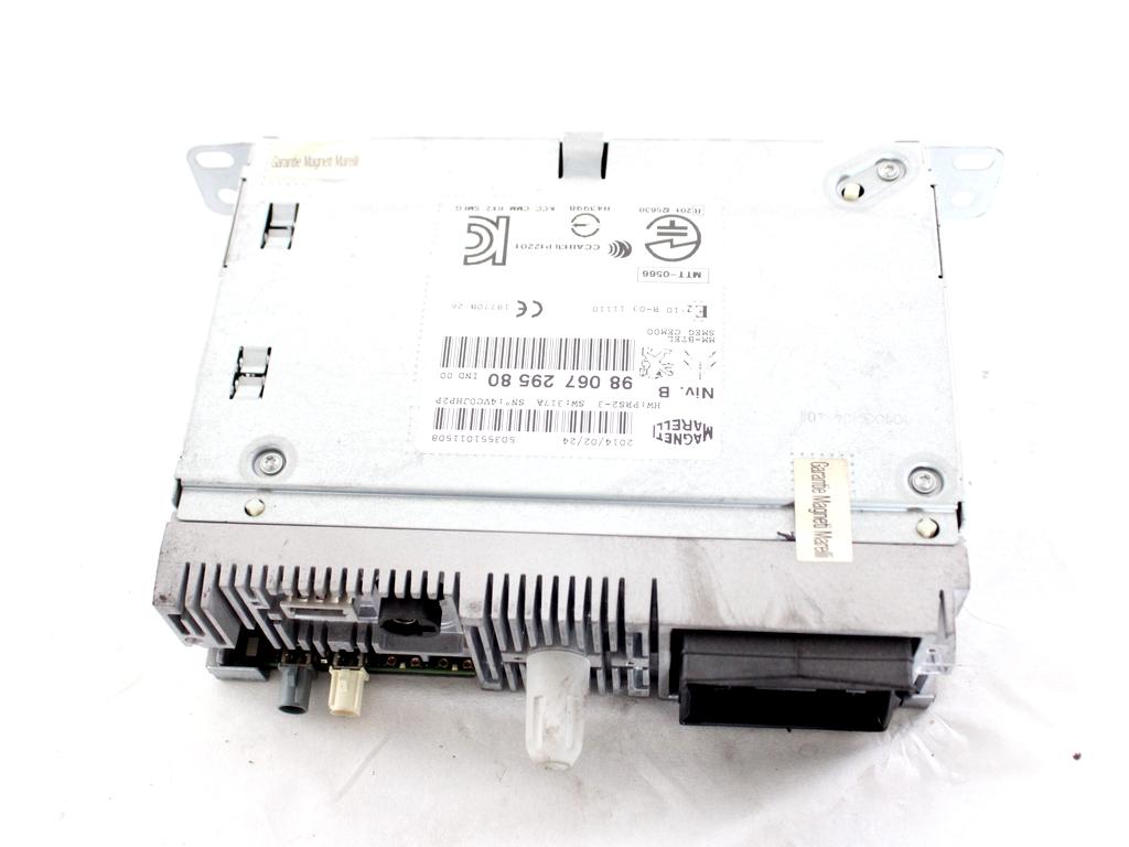9806729580 AUTORADIO CON SISTEMA DI NAVIGAZIONE SATELLITARE PEUGEOT 208 1.4 D 50KW 5M 5P (2014) RICAMBIO USATO (NON FORNIAMO CODICE AUTORADIO, MA SOLO NUMERO DI TELAIO VEICOLO)
