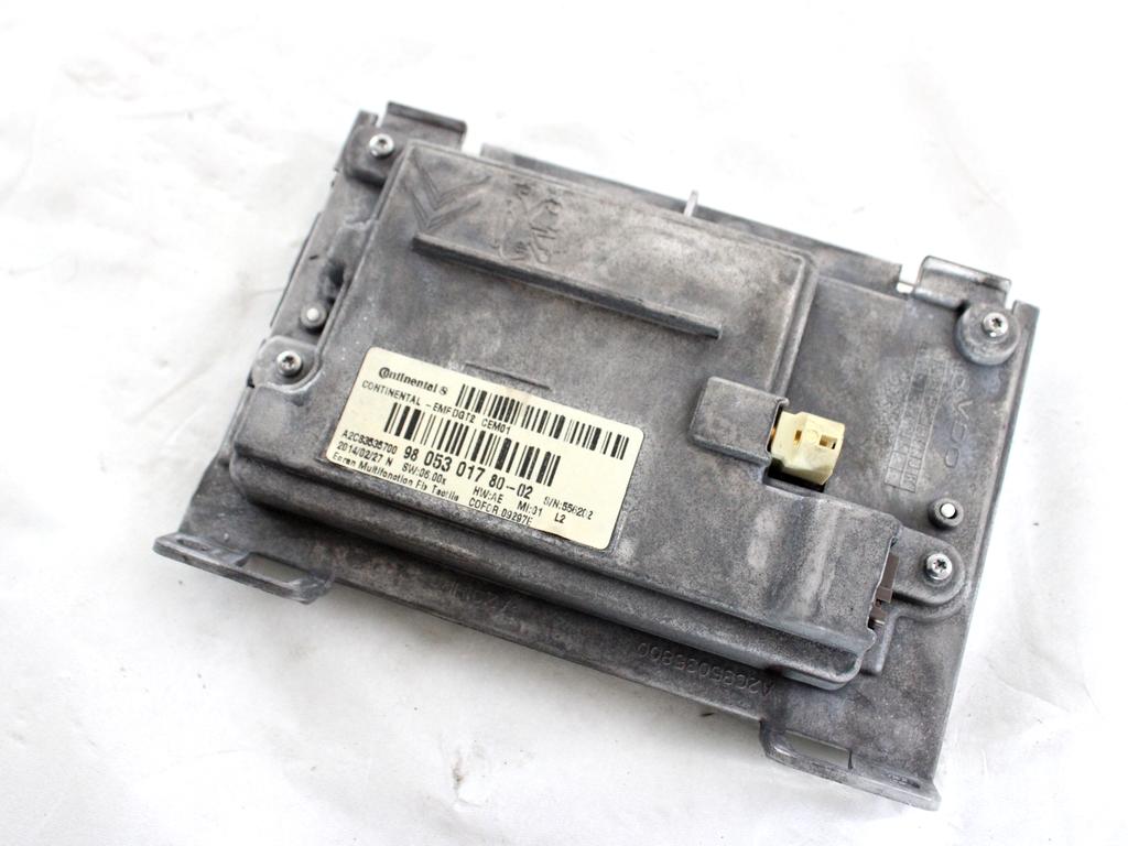 9805301780 DISPLAY SISTEMA DI NAVIGAZIONE SATELLITARE PEUGEOT 208 1.4 D 50KW 5M 5P (2014) RICAMBIO USATO