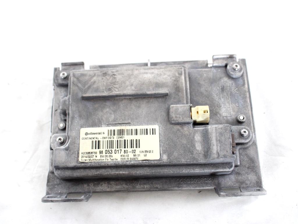 9805301780 DISPLAY SISTEMA DI NAVIGAZIONE SATELLITARE PEUGEOT 208 1.4 D 50KW 5M 5P (2014) RICAMBIO USATO