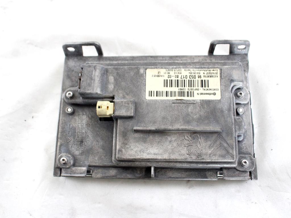 9805301780 DISPLAY SISTEMA DI NAVIGAZIONE SATELLITARE PEUGEOT 208 1.4 D 50KW 5M 5P (2014) RICAMBIO USATO