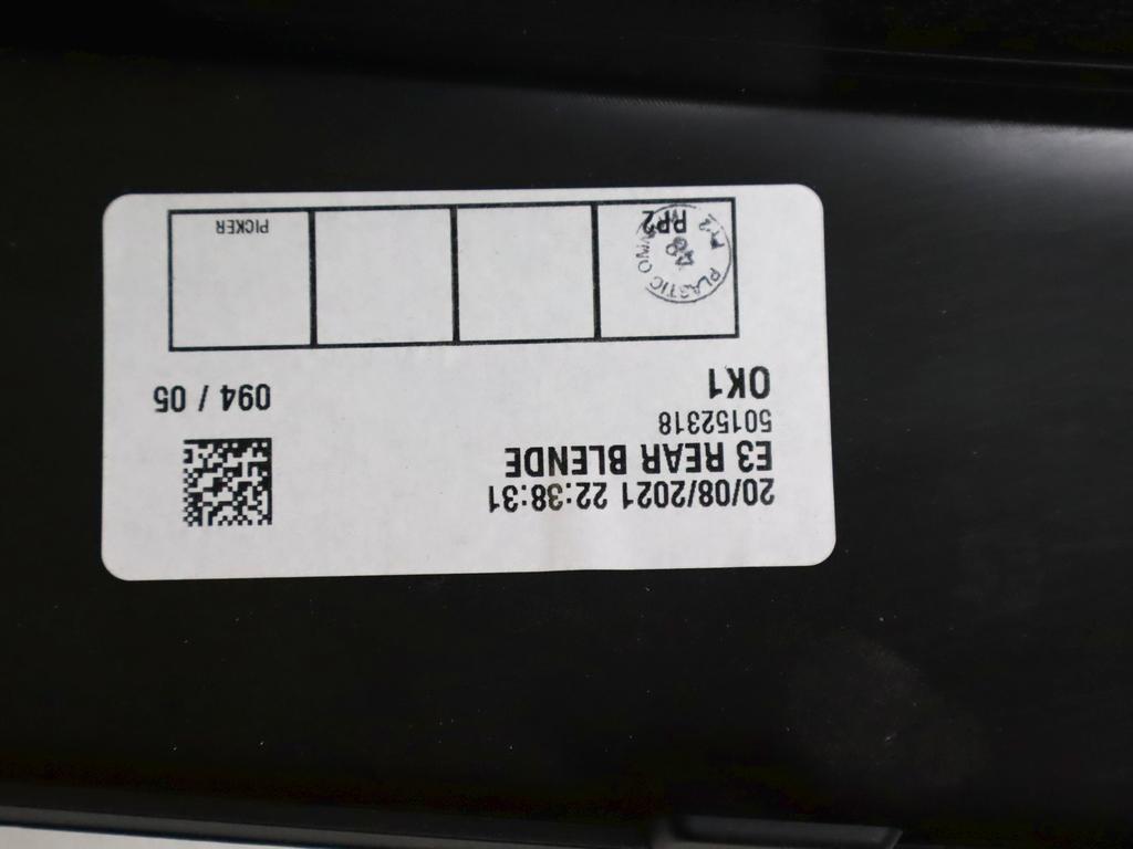 9Y0807834C SPOILER INFERIORE PARAURTI POSTERIORE PORSCHE CAYENNE COUPÈ E-HYBRID AWD 3.0 I 250KW AUT 5P (2021) RICAMBIO USATO