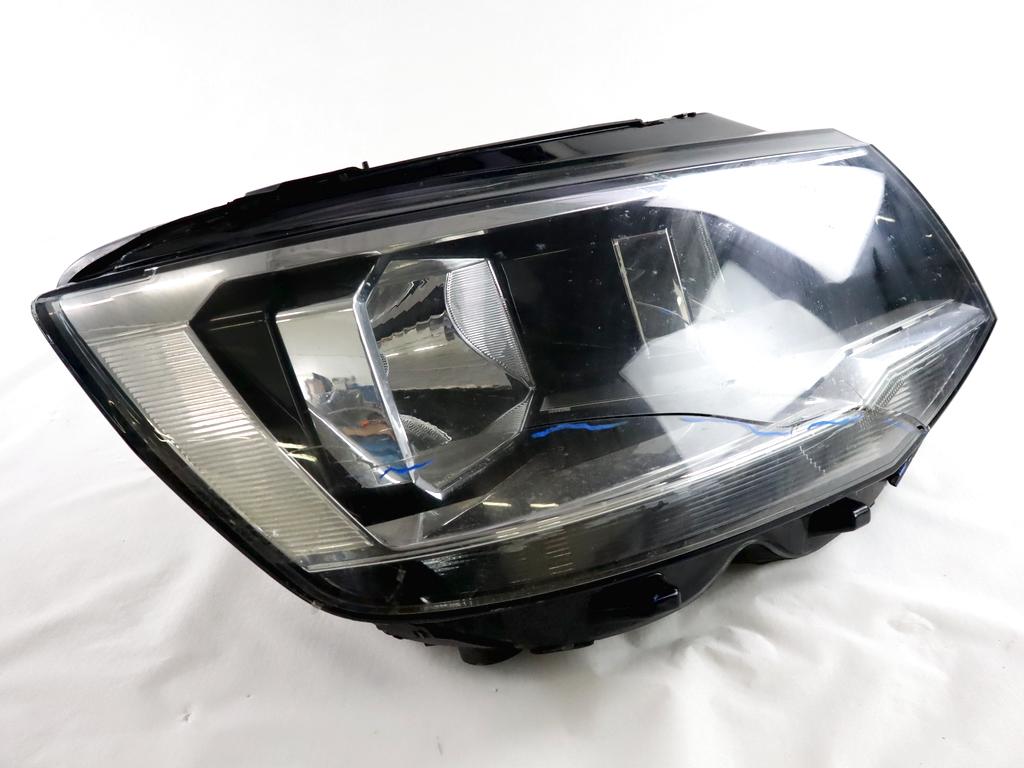 7E1941006A FARO FANALE ANTERIORE DESTRO VOLKSWAGEN TRANSPORTER T6 2.0 TDI RICAMBIO USATO LENTE TRASPARENTE E RETRO DANNEGGIATI