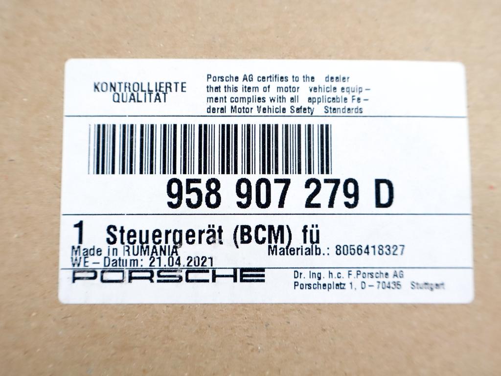 7PP907279CG CENTRALINA MODULO BODY COMPUTER BCM PORSCHE MACAN 95B (2015) RICAMBIO USATO