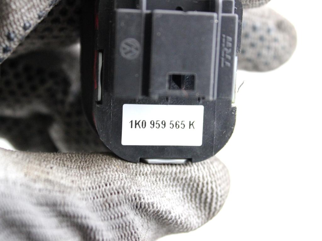1K0959565K COMANDO REGOLAZIONE RETROVISORI ELETTRICI VOLKSWAGEN GOLF PLUS 1.4 B 90KW 6M 5P (2009) RICAMBIO USATO