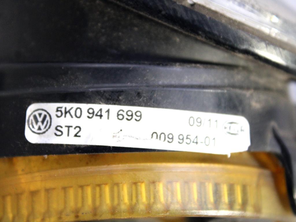 5K0941699 FARO FANALE PROIETTORE FENDINEBBIA ANTERIORE SINISTRO VOLKSWAGEN GOLF PLUS 1.4 B 90KW 6M 5P (2009) RICAMBIO USATO