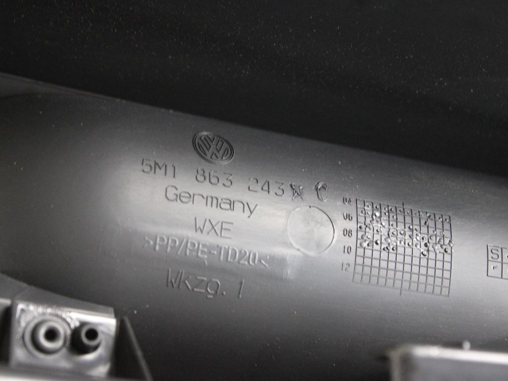 5M1863243D82V TUNNEL CENTRALE VOLKSWAGEN GOLF PLUS 1.4 B 90KW 6M 5P (2009) RICAMBIO USATO