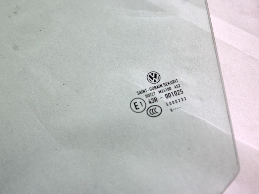 5M0845201A VETRO SCENDENTE PORTA ANTERIORE SINISTRA VOLKSWAGEN GOLF PLUS 1.4 B 90KW 6M 5P (2009) RICAMBIO USATO