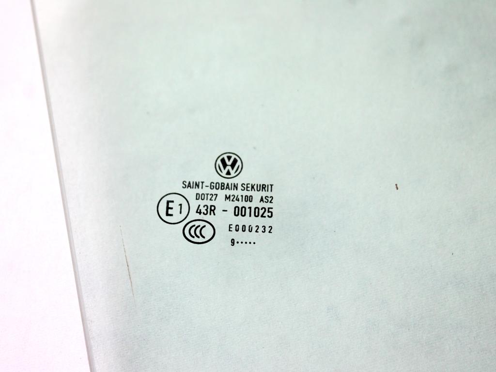 5M0845202A VETRO SCENDENTE PORTA ANTERIORE DESTRA VOLKSWAGEN GOLF PLUS 1.4 B 90KW 6M 5P (2009) RICAMBIO USATO