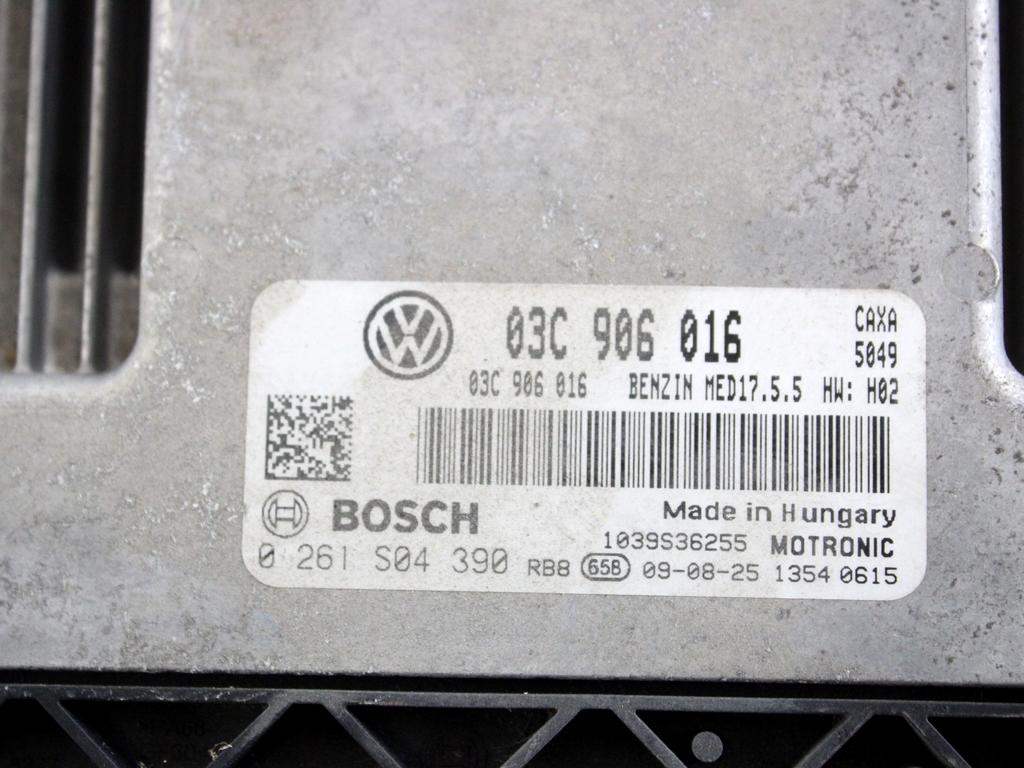 03C906016 KIT ACCENSIONE AVVIAMENTO VOLKSWAGEN GOLF PLUS 1.4 B 90KW 6M 5P (2009) RICAMBIO USATO CON CENTRALINA MOTORE, QUADRO STRUMENTI CONTACHILOMETRI, BLOCCHETTI ACCENSIONE APERTURA CON DOPPIA CHIAVE 1K0905851B 1K0937086C 5M0920882X