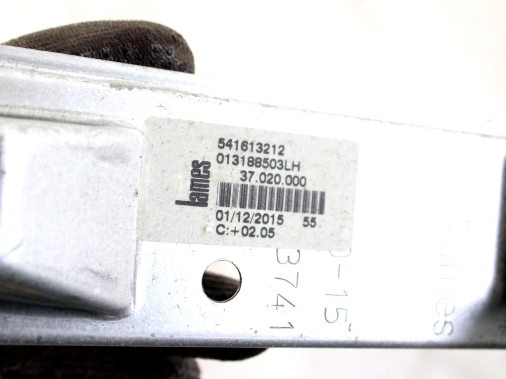 13188503 MECCANISMO ALZA-VETRO ALZA-CRISTALLO PORTA POSTERIORE SINISTRA MANUALE OPEL CORSA E 1.2 B 51KW 5M 5P (2016) RICAMBIO USATO