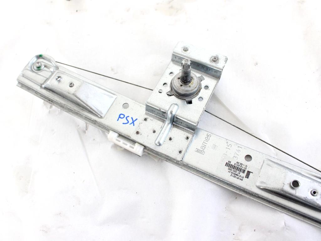 13188503 MECCANISMO ALZA-VETRO ALZA-CRISTALLO PORTA POSTERIORE SINISTRA MANUALE OPEL CORSA E 1.2 B 51KW 5M 5P (2016) RICAMBIO USATO