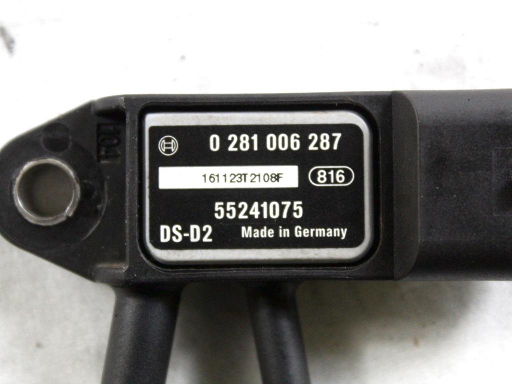 55241075 SENSORE DI PRESSIONE SCARICO FIAT DOBLO 1.6 D 88KW (2016) RICAMBIO USATO