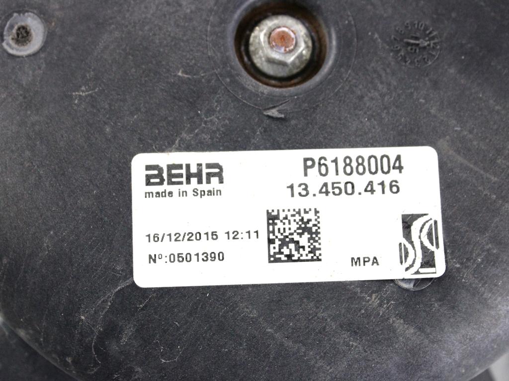13450416 ELETTROVENTOLA OPEL CORSA E 1.2 B 51KW 5M 5P (2016) RICAMBIO USATO