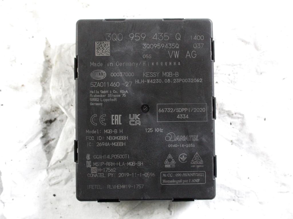 05C907394D KIT ACCENSIONE AVVIAMENTO VOLKSWAGEN T-ROC 1.0 B 81KW 6M 5P (2023) RICAMBIO USATO CON CENTRALINA MOTORE, BLOCCHETTI ACCENSIONE APERTURA CON CHIAVE 2Q0905861A 5Q1937084