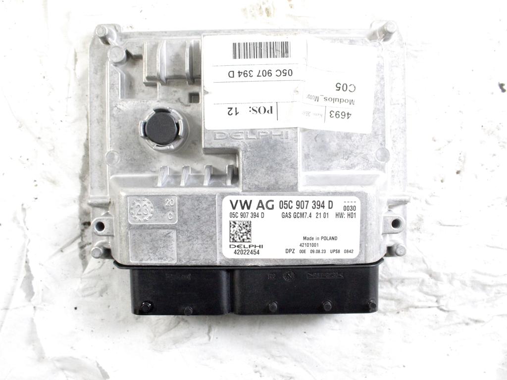 05C907394D KIT ACCENSIONE AVVIAMENTO VOLKSWAGEN T-ROC 1.0 B 81KW 6M 5P (2023) RICAMBIO USATO CON CENTRALINA MOTORE, BLOCCHETTI ACCENSIONE APERTURA CON CHIAVE 2Q0905861A 5Q1937084