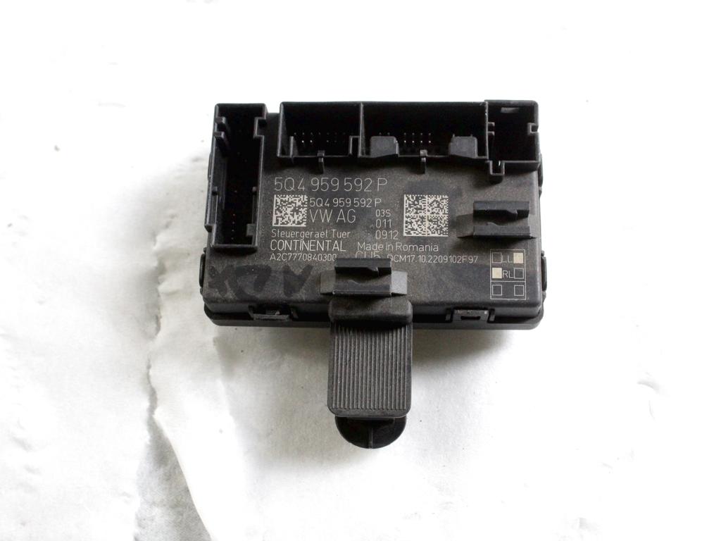 5Q4959592P CENTRALINA PORTA ANTERIORE DESTRA VOLKSWAGEN T-ROC 1.0 B 81KW 6M 5P (2023) RICAMBIO USATO