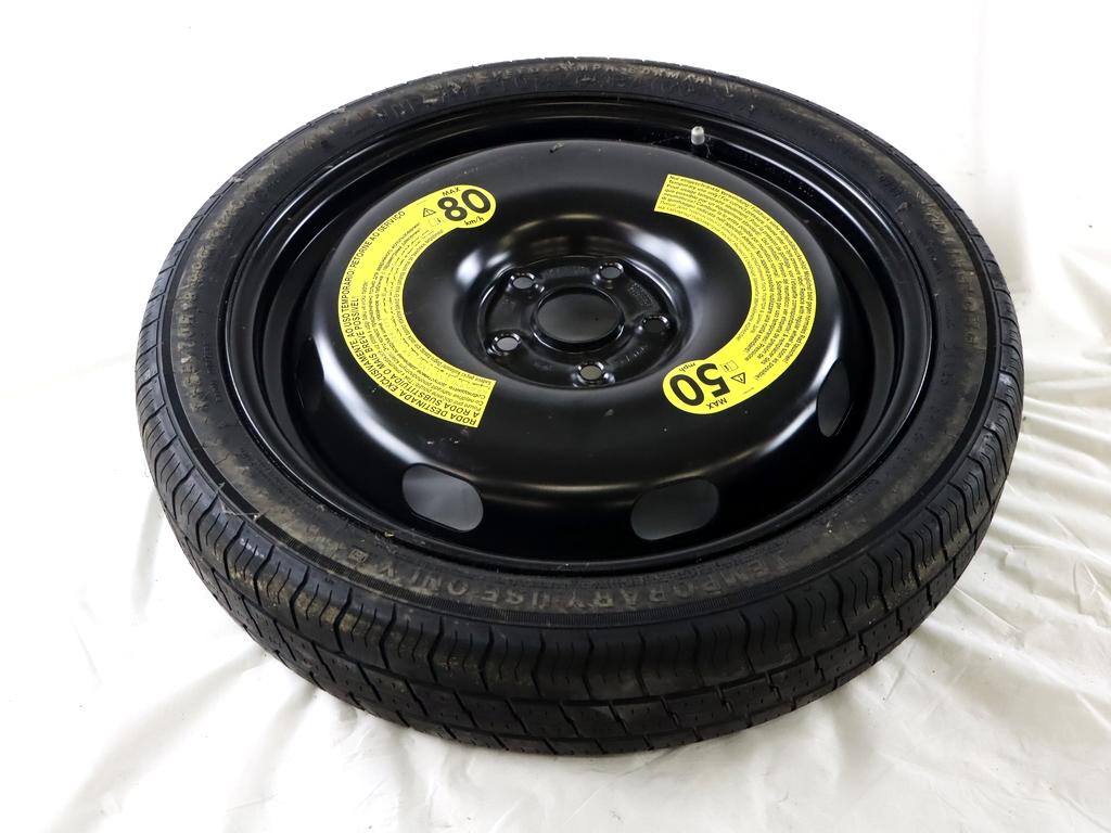 5Q0601027BT RUOTINO DI SCORTA LINGLONG T125/70 R18 99M VOLKSWAGEN T-ROC 1.0 B 81KW 6M 5P (2023) RICAMBIO USATO CON CERCHIO IN FERRO DA 18 POLLICI 5 FORI 3.5JX18H2 ET 25.5 INTERASSE 5X112