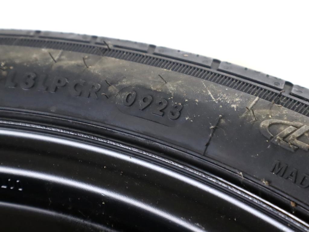 5Q0601027BT RUOTINO DI SCORTA LINGLONG T125/70 R18 99M VOLKSWAGEN T-ROC 1.0 B 81KW 6M 5P (2023) RICAMBIO USATO CON CERCHIO IN FERRO DA 18 POLLICI 5 FORI 3.5JX18H2 ET 25.5 INTERASSE 5X112