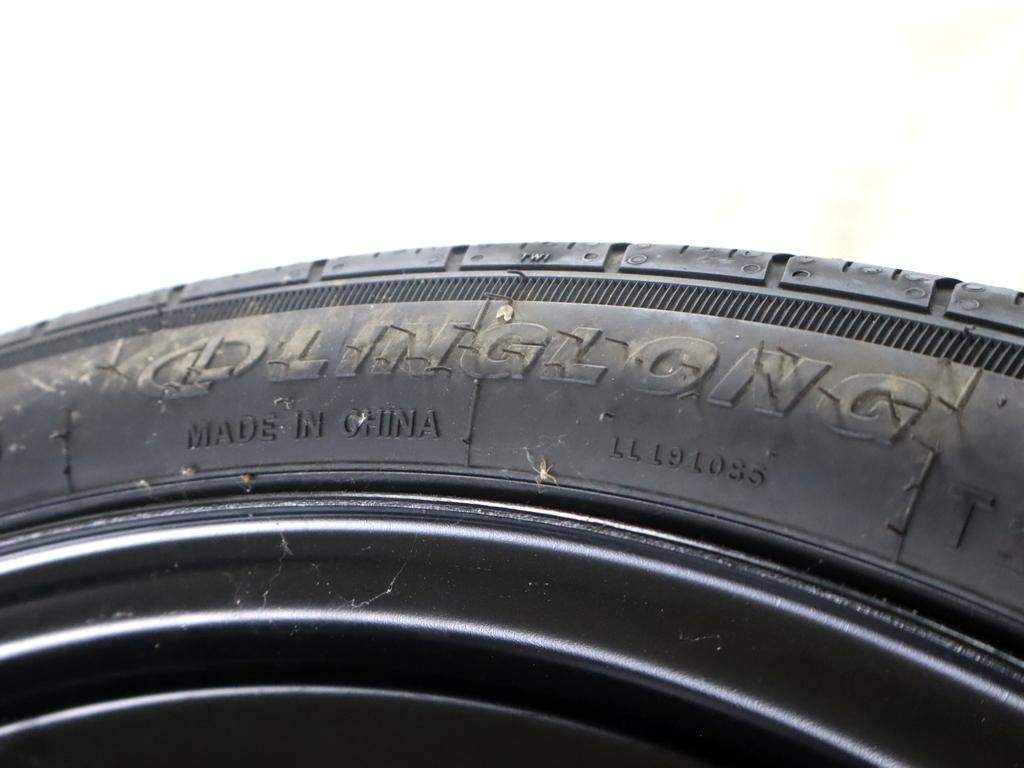 5Q0601027BT RUOTINO DI SCORTA LINGLONG T125/70 R18 99M VOLKSWAGEN T-ROC 1.0 B 81KW 6M 5P (2023) RICAMBIO USATO CON CERCHIO IN FERRO DA 18 POLLICI 5 FORI 3.5JX18H2 ET 25.5 INTERASSE 5X112