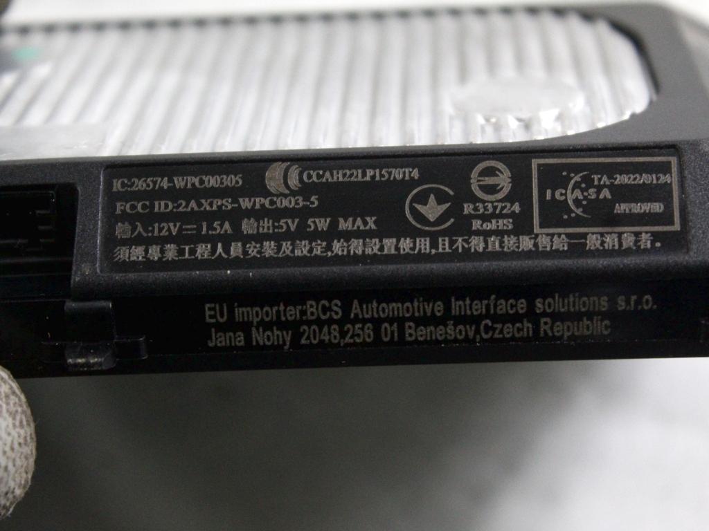 5NA980611A BASE RICARICA WIRELESS BATTERIA TELEFONO VOLKSWAGEN GOLF 8 GTD 2.0 D 147KW 5P (2023) RICAMBIO USATO