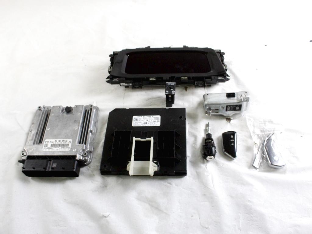 05L907309AA KIT ACCENSIONE AVVIAMENTO VOLKSWAGEN GOLF 8 GTD 2.0 D 147KW 5P (2023) RICAMBIO USATO CON CENTRALINA MOTORE, BLOCCHETTI ACCENSIONE APERTURA CON CHIAVE 5WA937086AT 2Q0905861B 5H0920340C