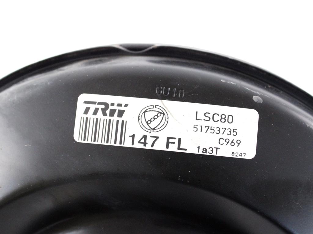 51753735 SERVOFRENO ALFA ROMEO GT 2.0 B 122KW 5M 3P (2007) RICAMBIO USATO CON POMPA COMANDO FRENI CILINDRO MAESTRO E VASCHETTA