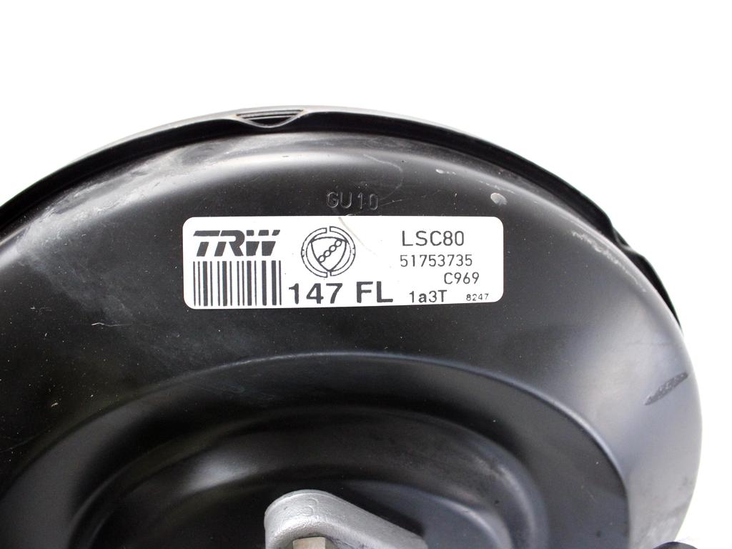 51753735 SERVOFRENO ALFA ROMEO GT 2.0 B 122KW 5M 3P (2007) RICAMBIO USATO CON POMPA COMANDO FRENI CILINDRO MAESTRO E VASCHETTA