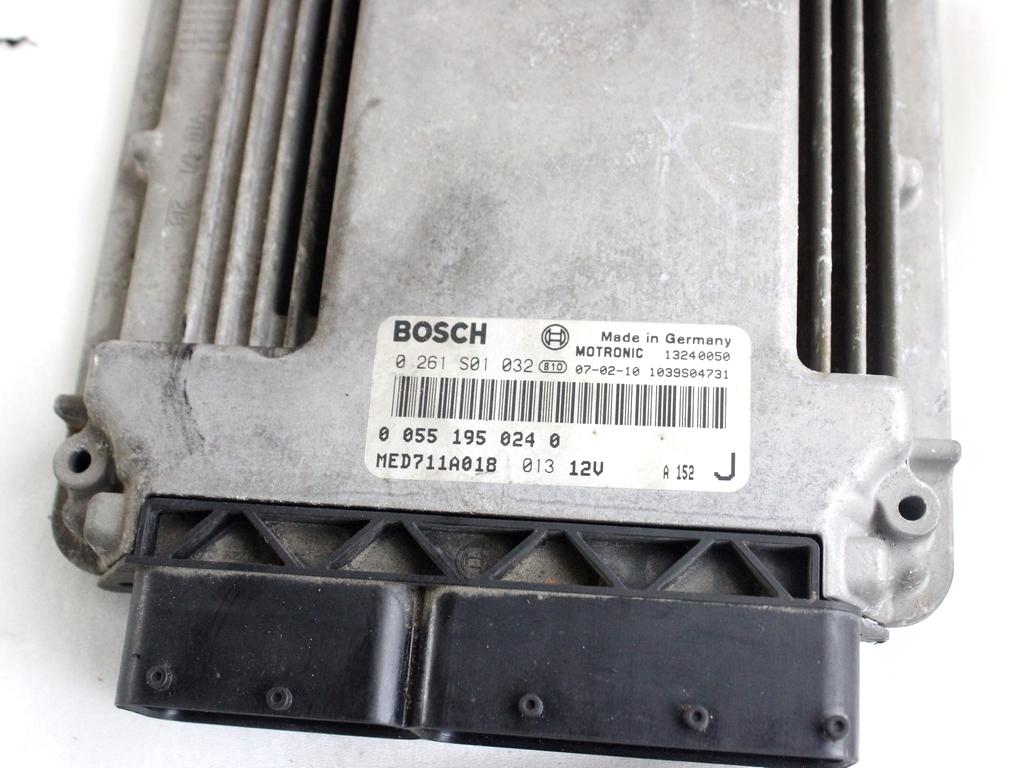 55195024 KIT ACCENSIONE AVVIAMENTO ALFA ROMEO GT 2.0 B 122KW 5M 3P (2007) RICAMBIO USATO CON CENTRALINA MOTORE, BLOCCHETTI ACCENSIONE APERTURA CON CHIAVE 50506303 46558758