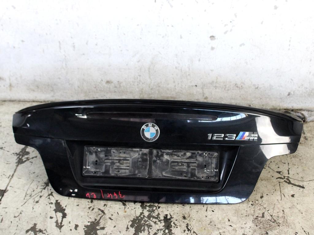 41627181144 PORTELLONE COFANO POSTERIORE BAULE BMW SERIE 1 123D E82 2.0 D 150KW 6M 2P (2009) RICAMBIO USATO 