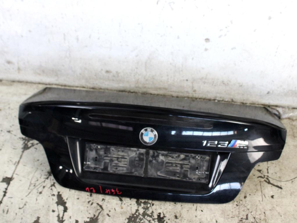 41627181144 PORTELLONE COFANO POSTERIORE BAULE BMW SERIE 1 123D E82 2.0 D 150KW 6M 2P (2009) RICAMBIO USATO 