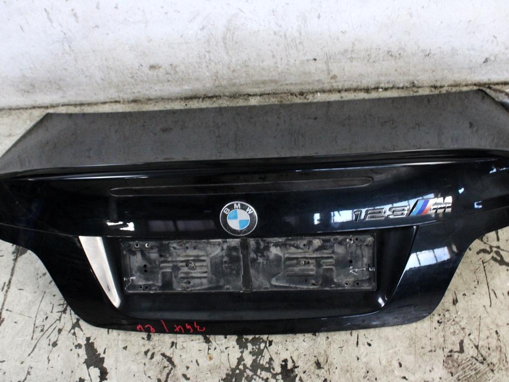 41627181144 PORTELLONE COFANO POSTERIORE BAULE BMW SERIE 1 123D E82 2.0 D 150KW 6M 2P (2009) RICAMBIO USATO 