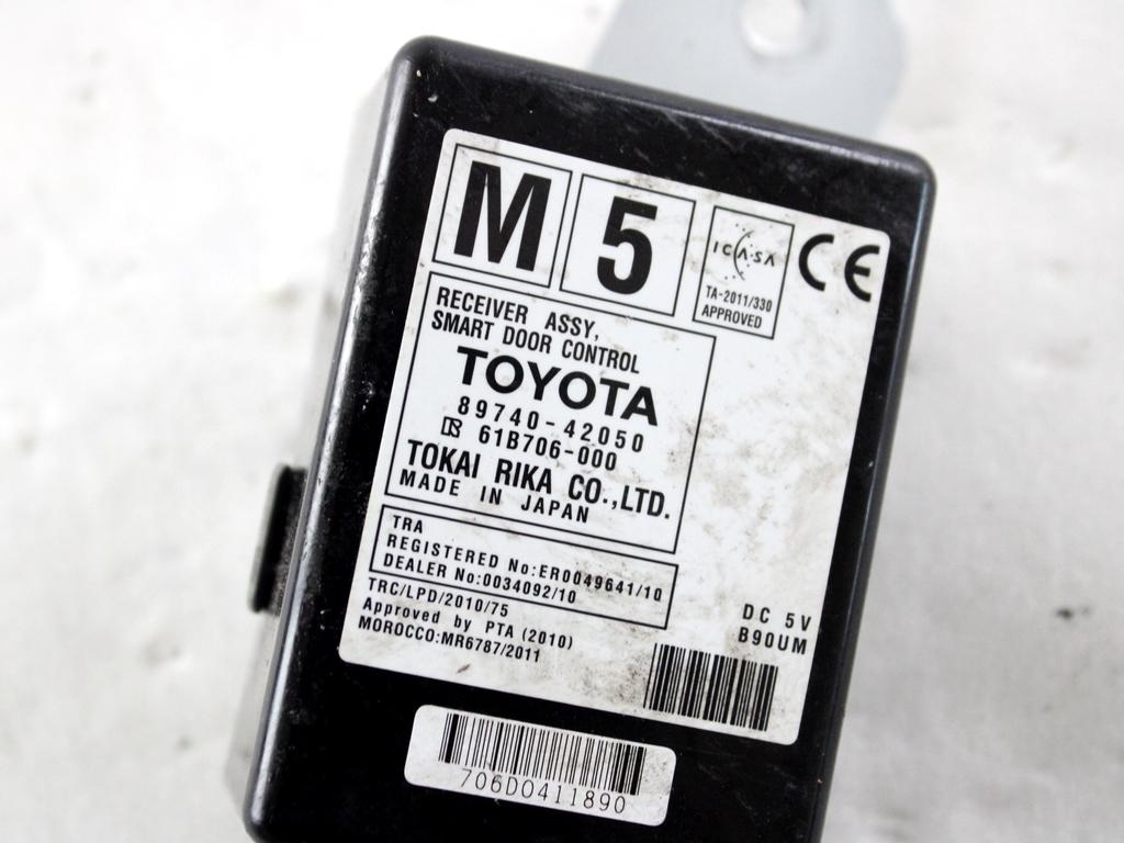 89740-42050 CENTRALINA PORTA TOYOTA RAV 4 2.0 D 91KW 5P (2017) RICAMBIO USATO
