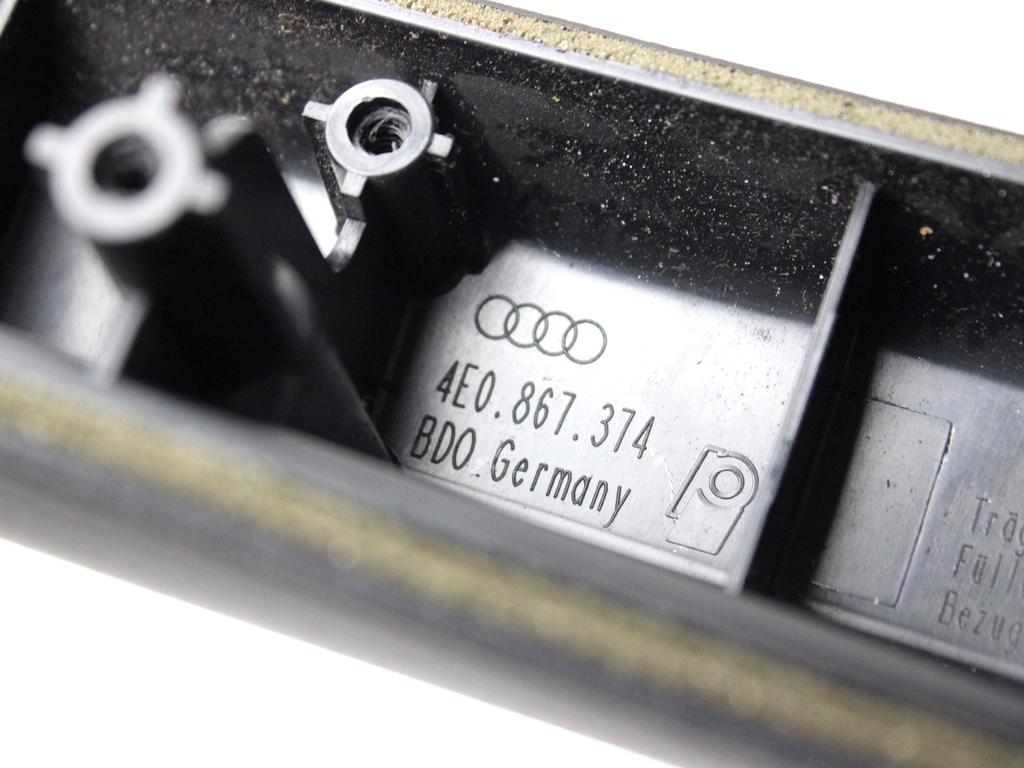 4E0867374 RIVESTIMENTO PANNELLO PORTA ANTERIORE DESTRO AUDI A8 3.0 D 171 KW 4X4 (2005) RICAMBIO USATO