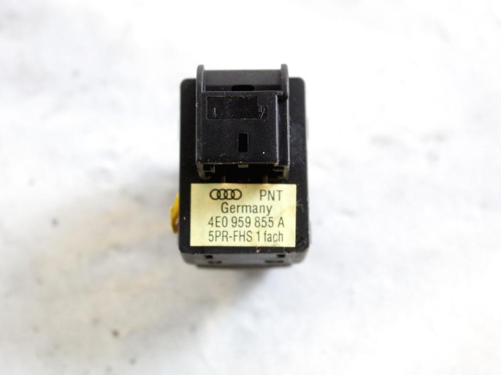 4E0959855A COMANDO INTERRUTTORE ALZA-VETRO ALZA-CRISTALLO PORTA POSTERIORE AUDI A8 3.0 D 171 KW 4X4 (2005) RICAMBIO USATO