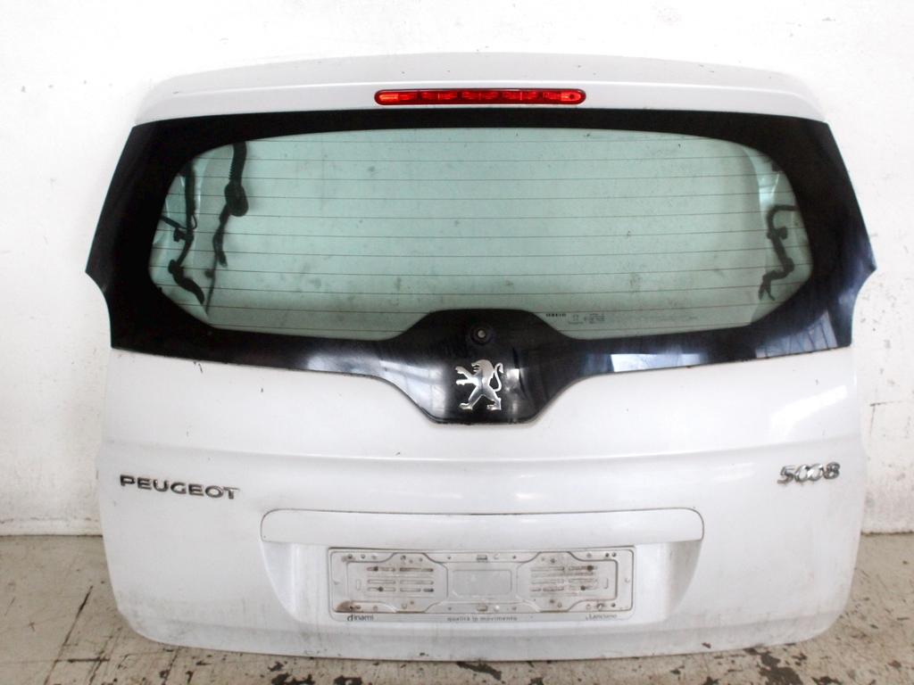 8701CP PORTELLONE COFANO POSTERIORE BAULE PEUGEOT 5008 1.6 D 84KW (2013) RICAMBIO USATO CON LUNOTTO TERMICO